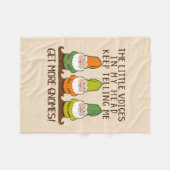 Die kleinen Stimmen bekommen mehr Gnome Fleece Bla (Vorderseite (Horizontal))