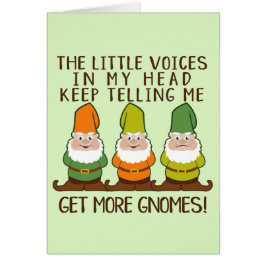Die kleinen Stimmen bekommen mehr Gnomen-Grußkarte