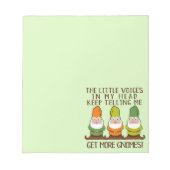 Die kleinen Stimmen bekommen mehr Stimmen Notizblock (Vorderseite)