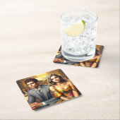 - Die kleinen Wunder des Lebens Rechteckiger Pappuntersetzer (Vor Ort)