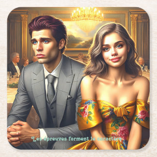 - Die kleinen Wunder des Lebens Rechteckiger Pappuntersetzer