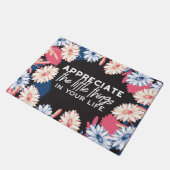 Die kleinen Zitate sind zu schätzen Fußmatte (Schrägansicht)