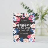 Die kleinen Zitate sind zu schätzen Postkarte (Stehend Vorderseite)