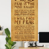 Die Kleinigkeit gegen Angst v2 Poster (Heimbüro)