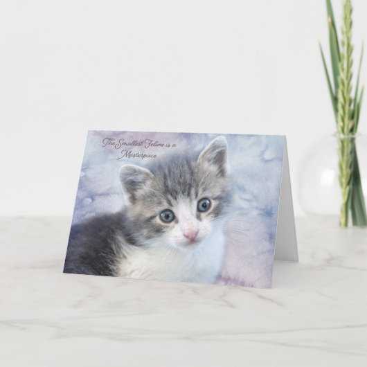 Die kleinste Feline-Note-Karte Ankündigung (Vorderseite)