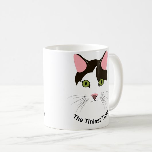 Die kleinste Tiger-Logo-Tasse Kaffeetasse (VorderseiteRechts)