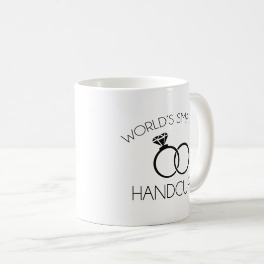 Die kleinsten Handschellen der Welt Kaffeetasse (VorderseiteRechts)