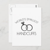 Die kleinsten Handschellen der Welt Postkarte (Vorne/Hinten)