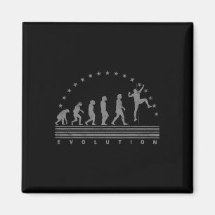 Die Kletter-Evolution Retro Bouldering Männer Klet Magnet