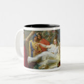 Die Klinge von Damocles Zweifarbige Tasse (Vorderseite Links)