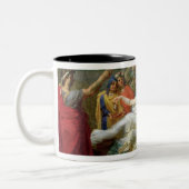 Die Klinge von Damocles Zweifarbige Tasse (Links)