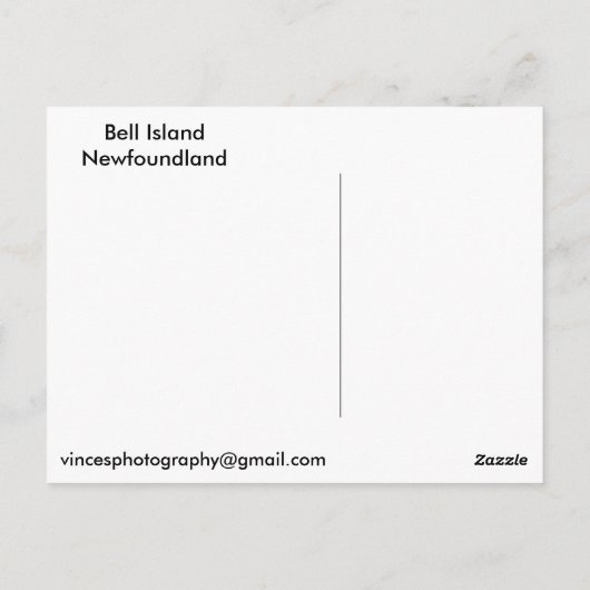 Die Klingel, die Postkarte (Rückseite)