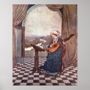Die Klingellute von Edmund Dulac Poster