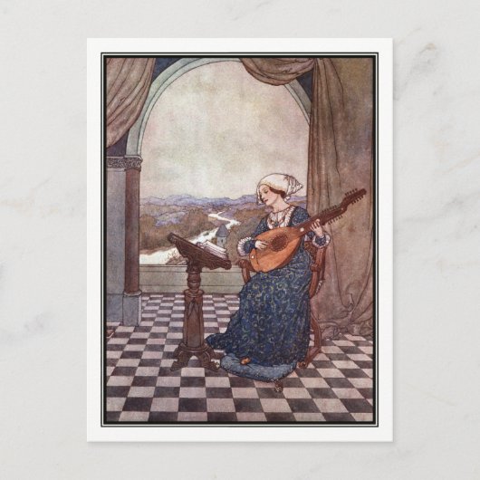 Die Klingellute von Edmund Dulac Postkarte (Vorderseite)