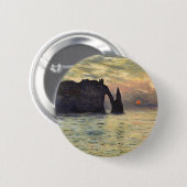 Die Klippe Etretat, Sonnenuntergang von Claude Mon Button (Vorne & Hinten)