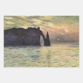 Die Klippe Etretat, Sonnenuntergang von Claude Mon Geschenkpapier Set (Vorderseite 3)