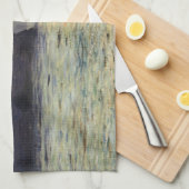 Die Klippe Etretat, Sonnenuntergang von Claude Mon Küchentuch (Viertel Falte)