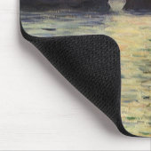 Die Klippe Etretat, Sonnenuntergang von Claude Mon Mousepad (Ecke)