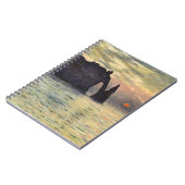 Die Klippe Etretat, Sonnenuntergang von Claude Mon Notizblock (Linke Seite)