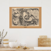 Die Klippe verschluckt Poster (Küche)