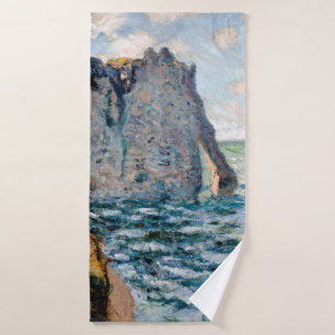 Die Klippe vom Aval, Monet Badehandtuch