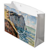 Die Klippe vom Aval, Monet Große Geschenktüte (Rückseite Schrägansicht)
