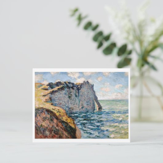 Die Klippe vom Aval, Monet Postkarte (Stehend Vorderseite)