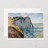 Die Klippe vom Aval, Monet Postkarte (Vorne/Hinten)