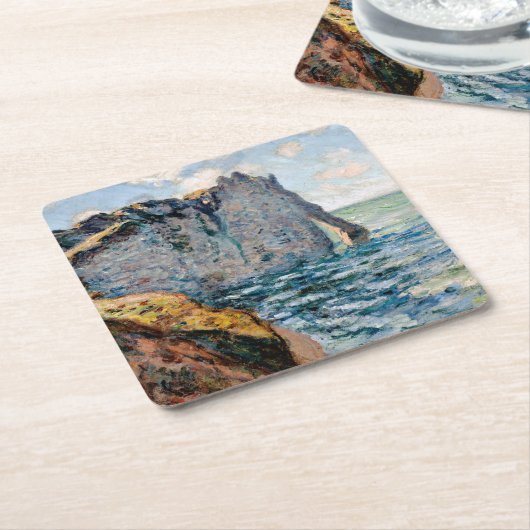 Die Klippe vom Aval, Monet Rechteckiger Pappuntersetzer (angewinkelt)