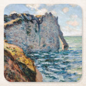 Die Klippe vom Aval, Monet Rechteckiger Pappuntersetzer (Vorderseite)