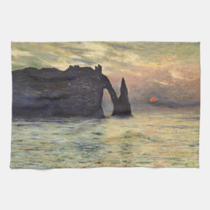 Die Klippe von Étretat, Sonnenuntergang von Claude Küchentuch