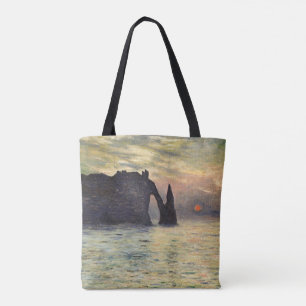 Die Klippe von Etretat, Sonnenuntergang von Claude Tasche