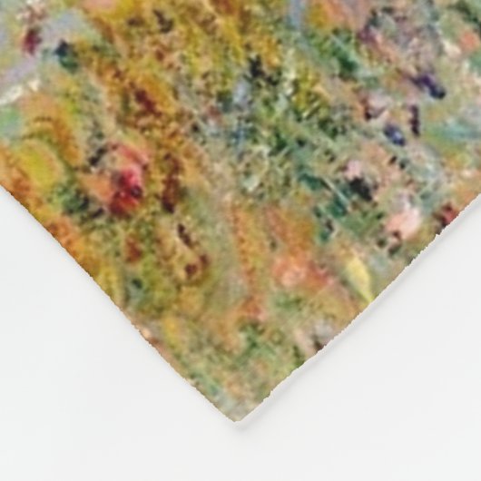 Die Klippe zu Fuß bei Pourville Claude Monet Fleecedecke (Ecke)