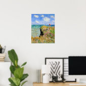 Die Klippe zu Fuß bei Pourville Claude Monet Poster (Heimbüro)