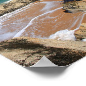 Die Klippen am Strand von Rio da Barra Poster (Ecke)