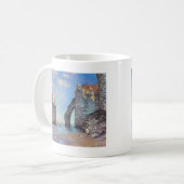 Die Klippen bei Etretat - Claude Monet Kaffeetasse (Vorderseite Links)