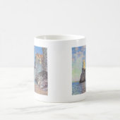 Die Klippen bei Etretat - Claude Monet Kaffeetasse (Mittel)