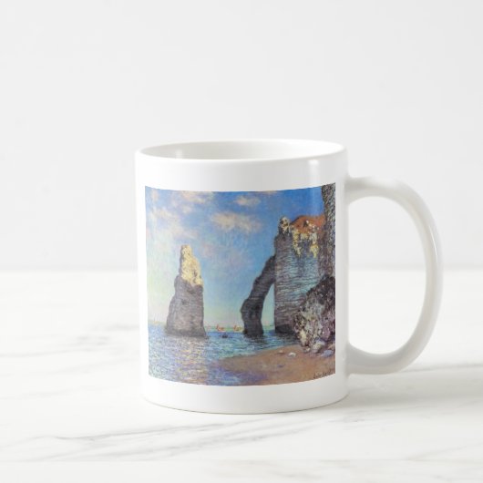 Die Klippen bei Etretat - Claude Monet Kaffeetasse (Rechts)