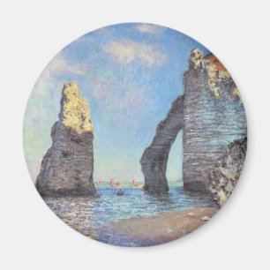 Die Klippen bei Etretat - Claude Monet Magnet