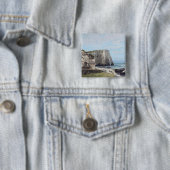 Die Klippen bei Etretat nach dem Sturm, 1870 Button (Beispiel)
