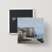 Die Klippen bei Etretat nach dem Sturm, 1870 Button (Vorne & Hinten)