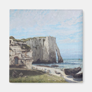 Die Klippen bei Etretat nach dem Sturm, 1870 Magnet