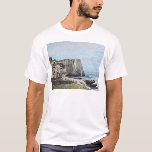 Die Klippen bei Etretat nach dem Sturm, 1870 T-Shirt (Vorderseite)