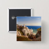 Die Klippen der Insel Mon von Louis Gurlitt Button (Vorne & Hinten)