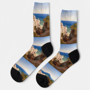 Die Klippen der Insel Mon von Louis Gurlitt Socken