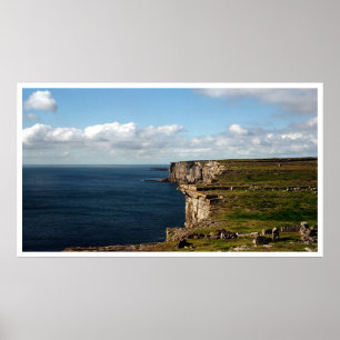 Die Klippen von Dun Aengus Poster