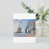 Die Klippen von Etretat - Claude Monet Postkarte (Stehend Vorderseite)