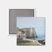 Die Klippen von Etretat nach dem Sturm von 1870 Magnet (Vorderseite/Rückseite)