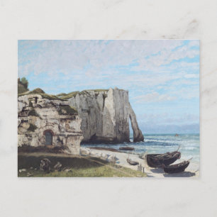 Die Klippen von Etretat nach dem Sturm von 1870 Postkarte