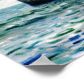 Die Klippen von Étretat Poster (Ecke)